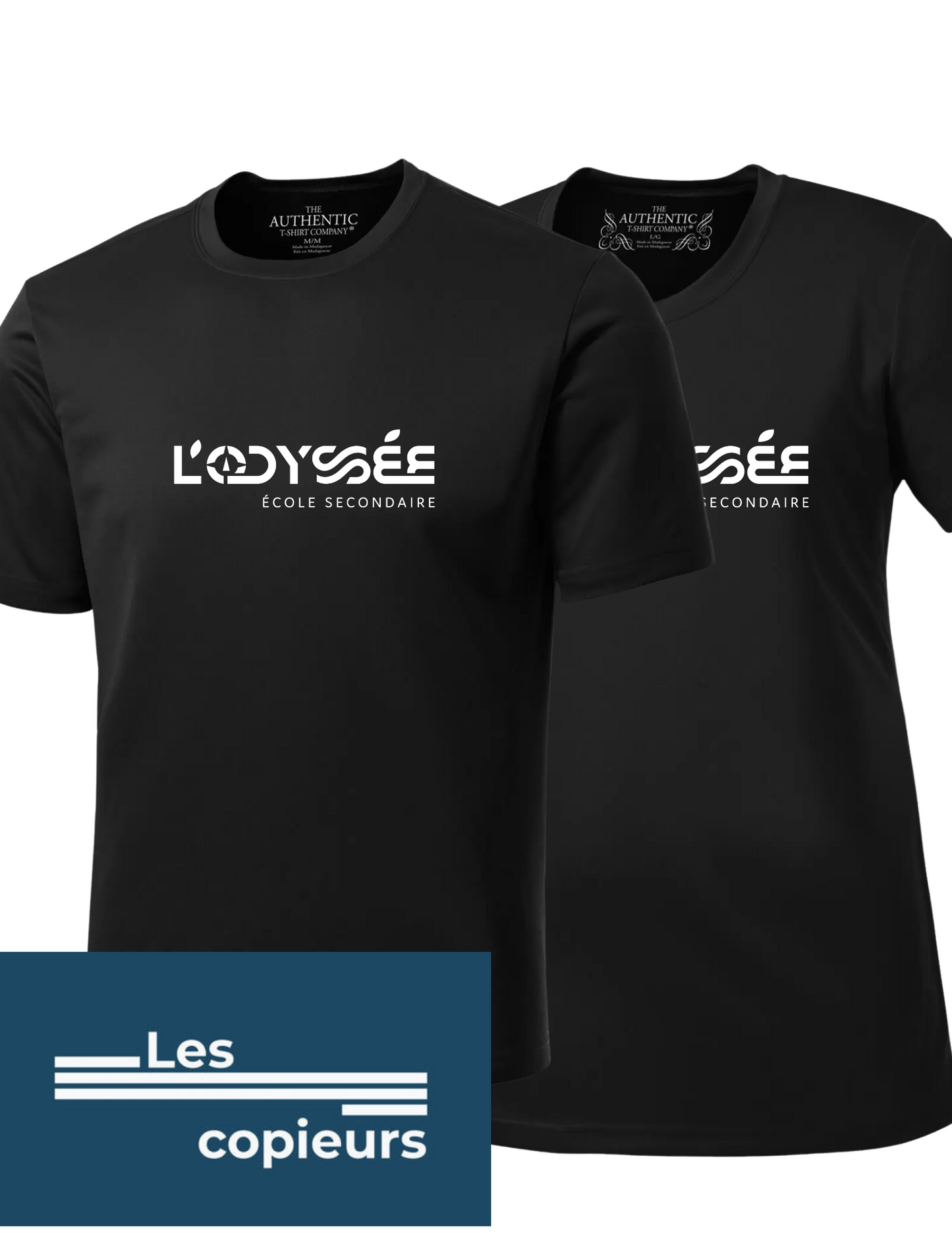 T-shirt en tissu technique – École L’Odyssée de Valcourt