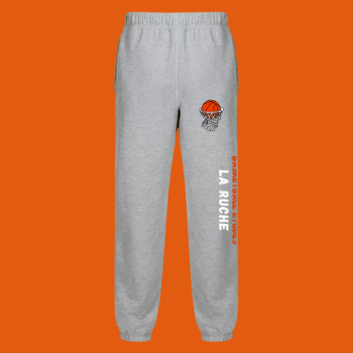 BER03 - Pantalon coton ouaté gris - BASKET ÉTUDES