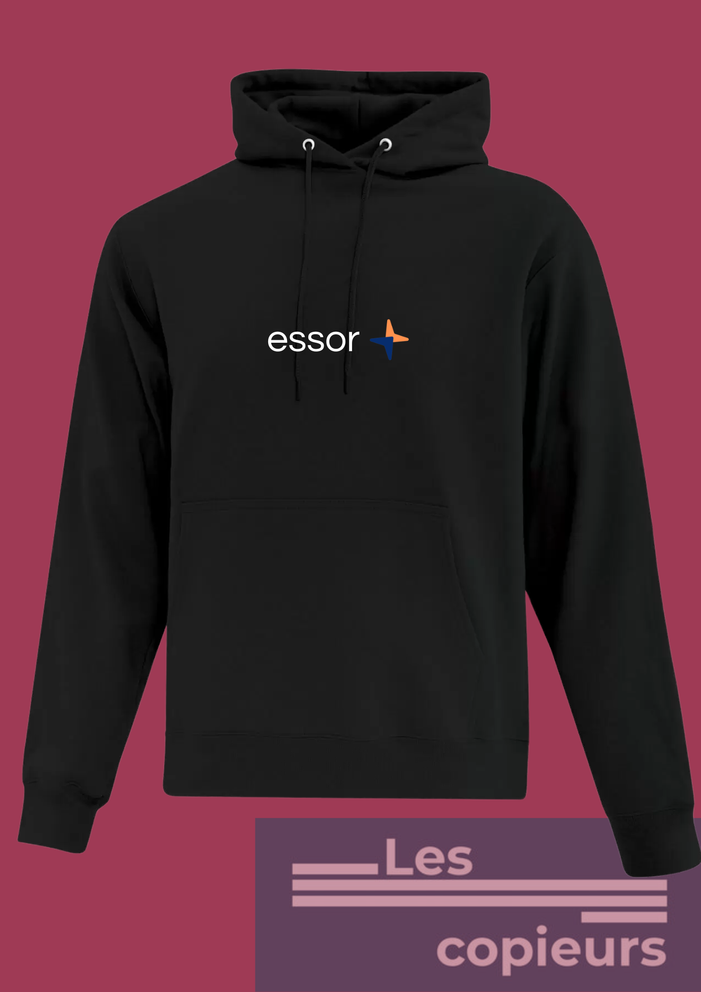 EE01_Essor+ ESB_Molleton à capuchon noir