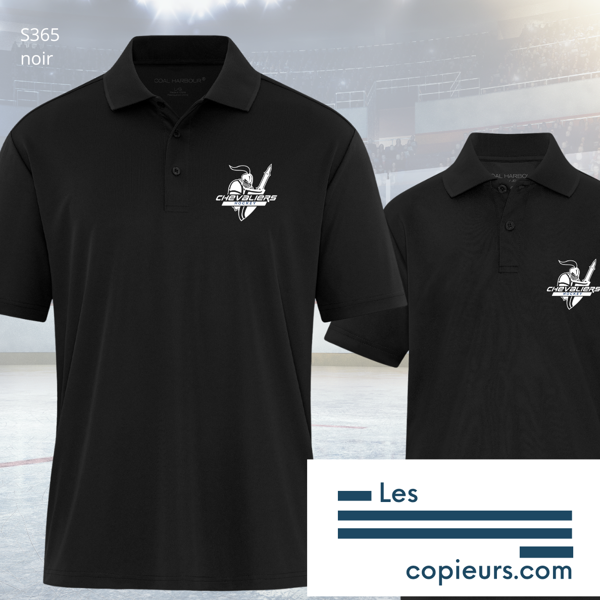 ESB-CH - Polo noir Nouveau modèle