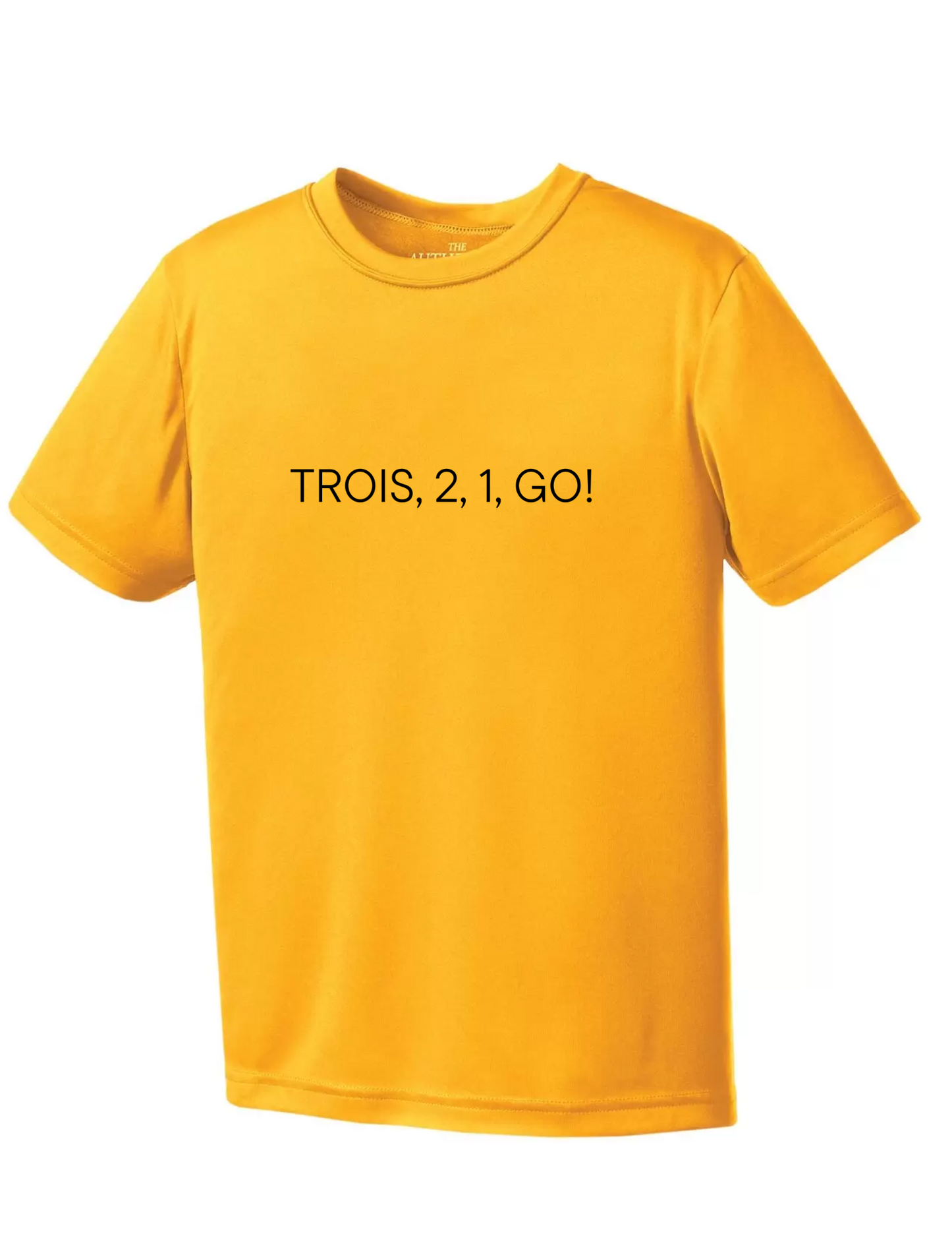 Trois, 2, 1 Go ! Courons pour Léo - T-shirt gold
