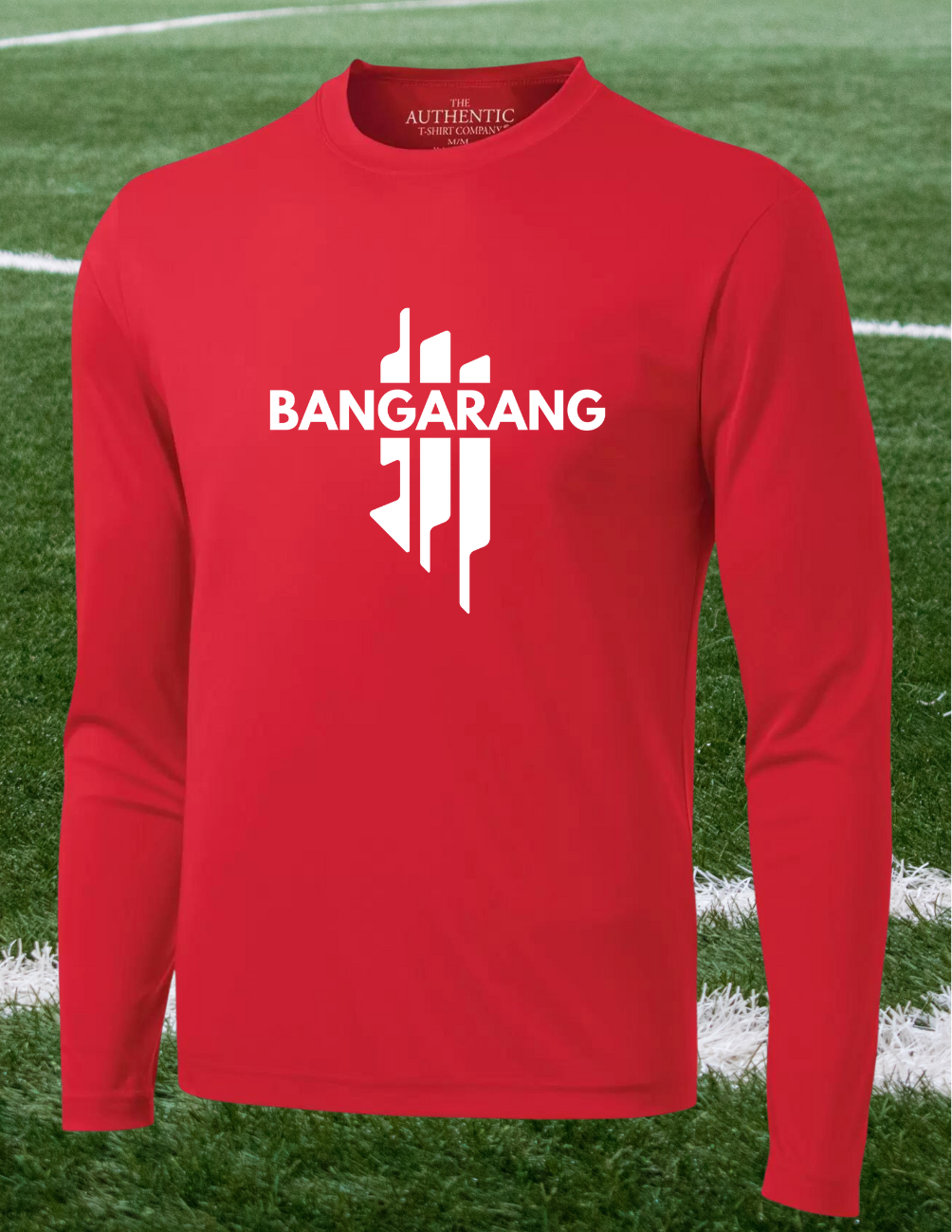 TTML350R-BAN-Bangarang - Chandail manches longues rouge en tissu technique