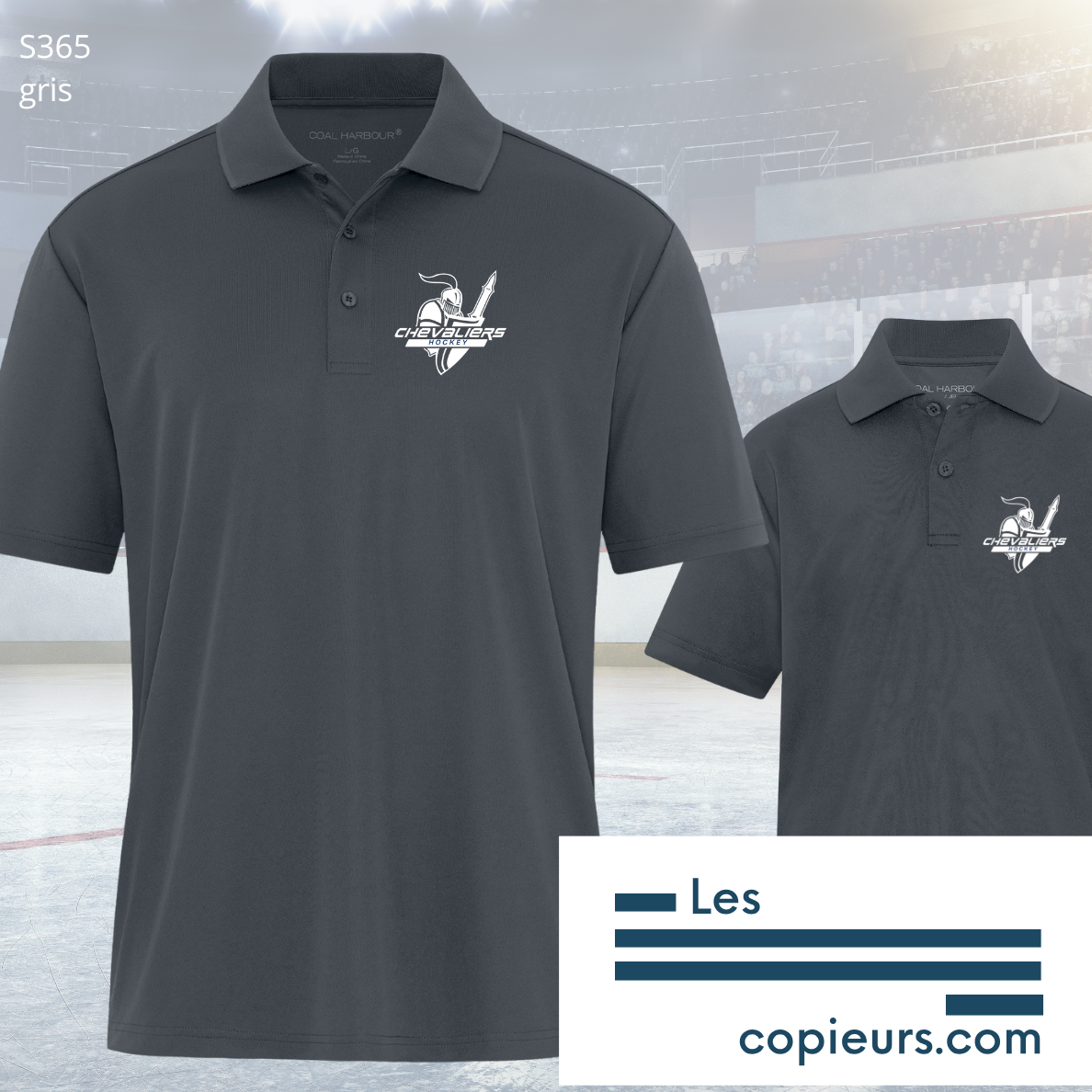 ESB-CH - Polo gris Nouveau modèle