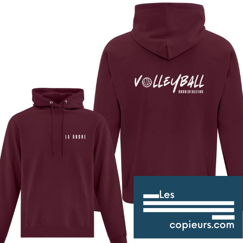 V32025 - Coton ouaté à capuchon - CONCENTRATION VOLLEYBALL La Ruche