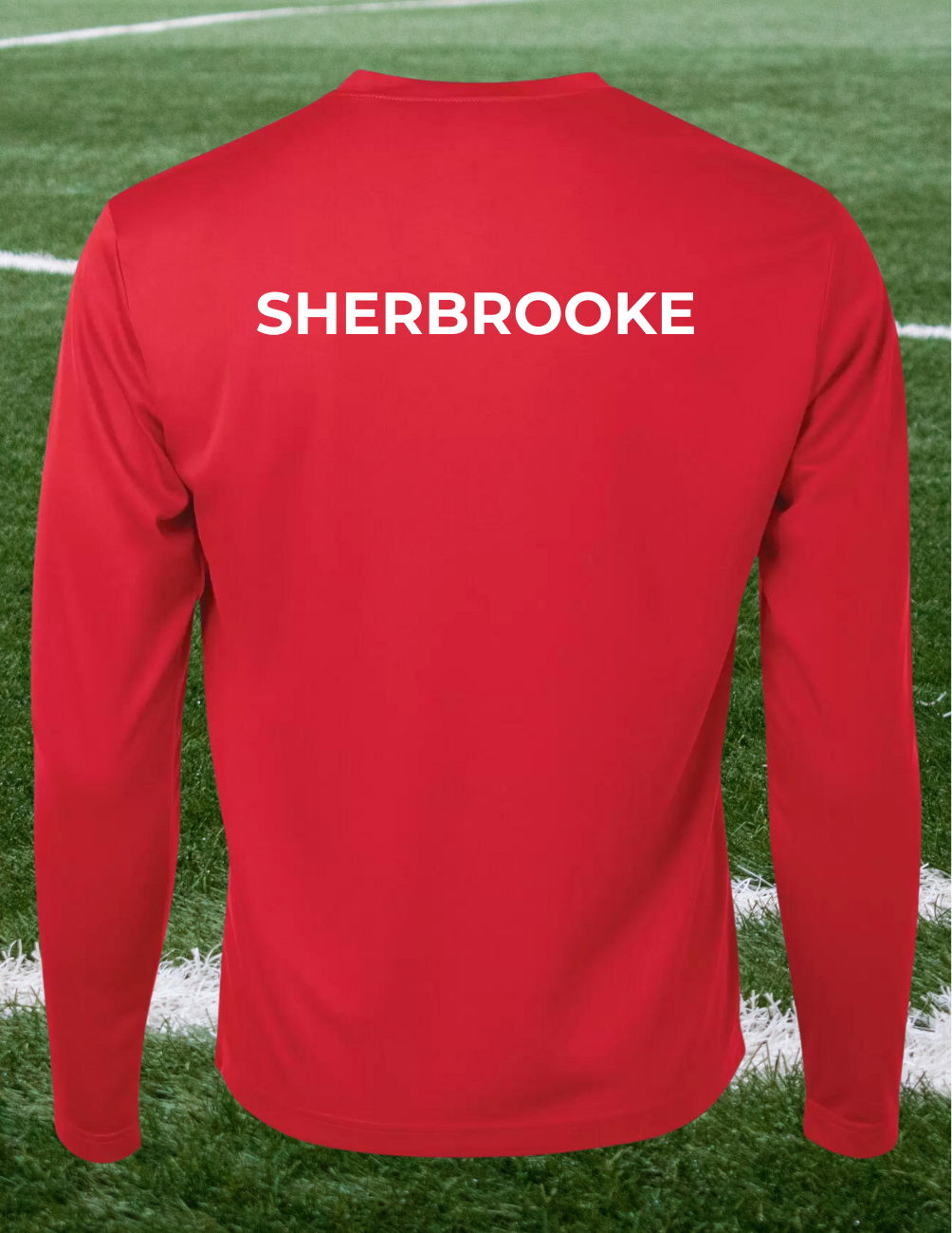 TTML350R-BAN-Bangarang - Chandail manches longues rouge en tissu technique