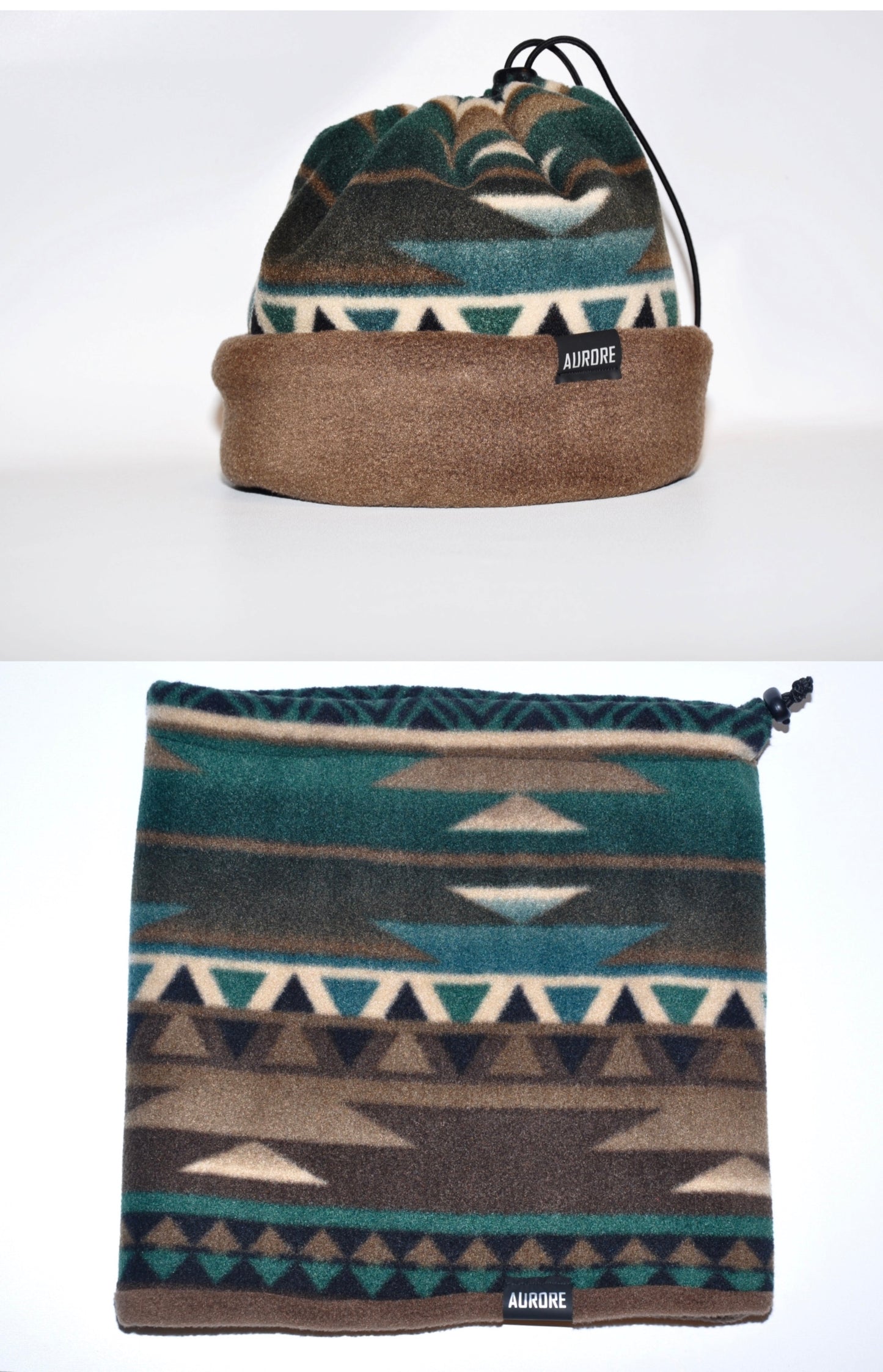 Tuque Aurore Timberlake motif/brun