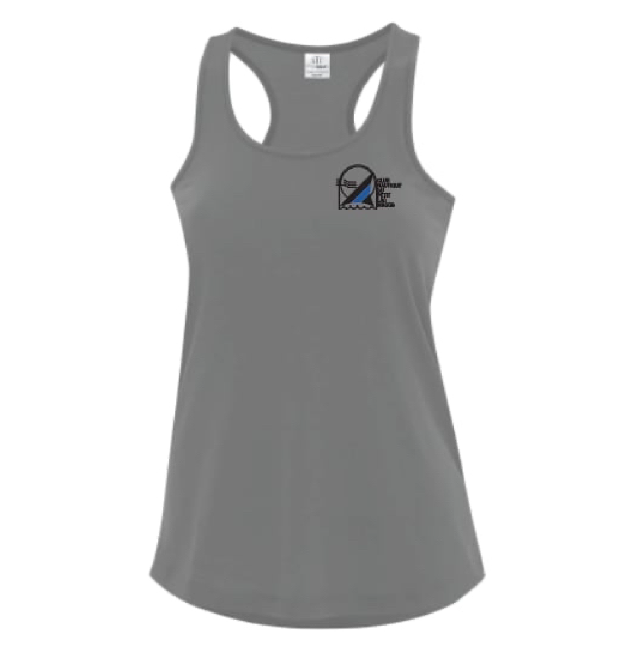 CN09 - Club Nautique du petit Lac-Magog - Camisole dos nageur pour femmes gris charbon