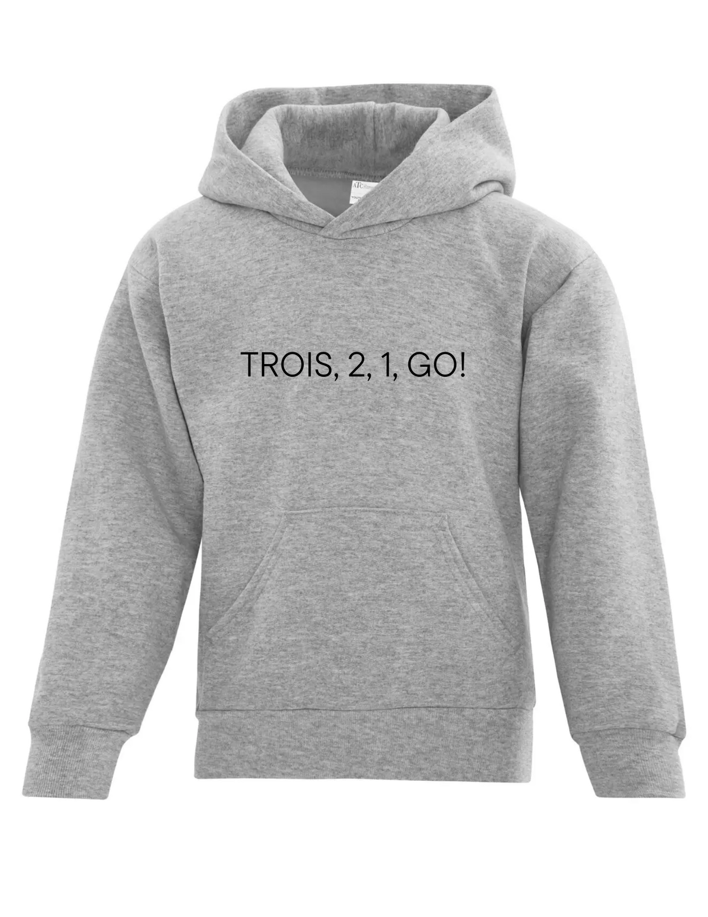 Trois, 2, 1 Go ! Courons pour Léo - Hoodie gris