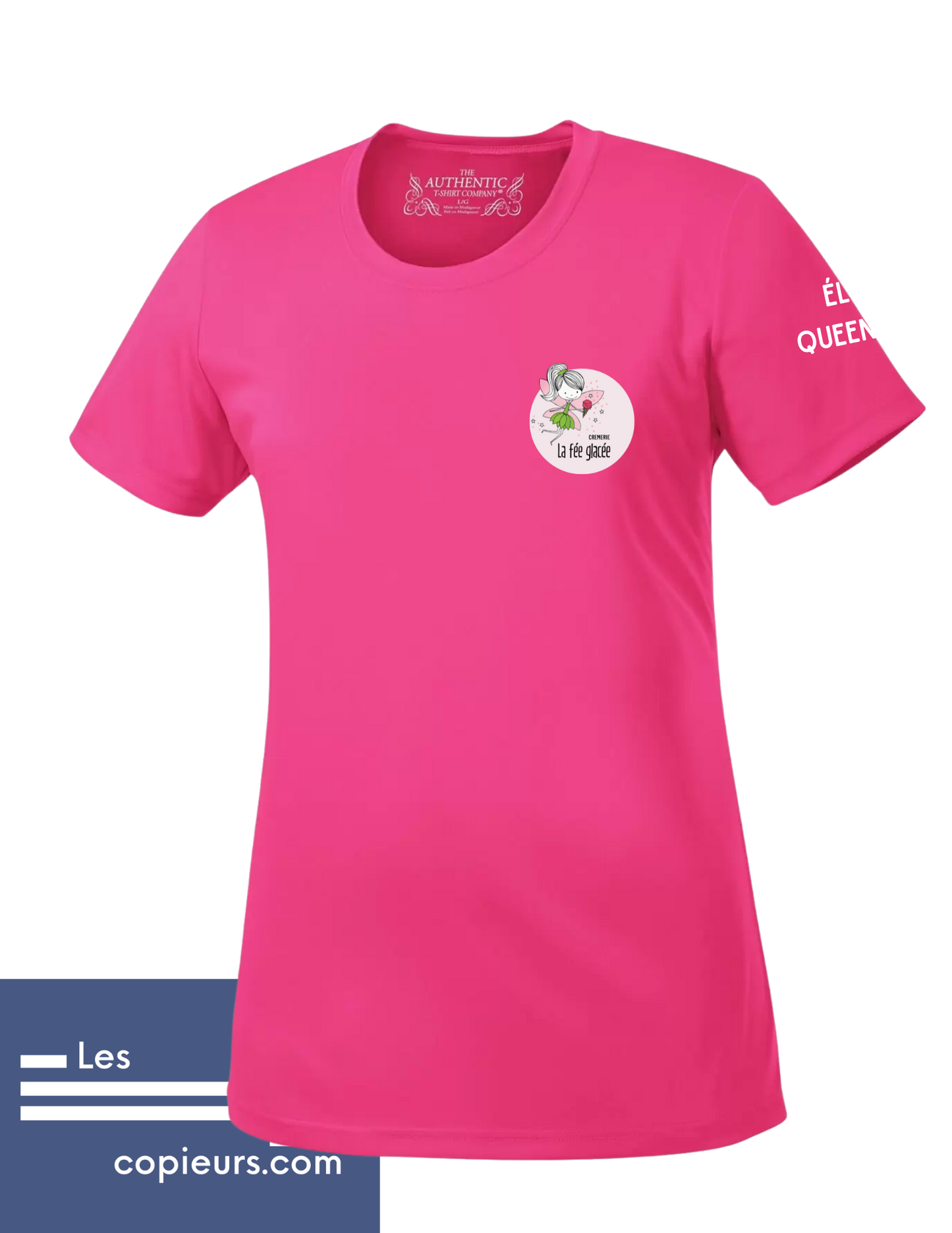 đ§ T-shirt FĂ©e GlacĂ©e â Douceur rose givrĂ©e en tissu technique