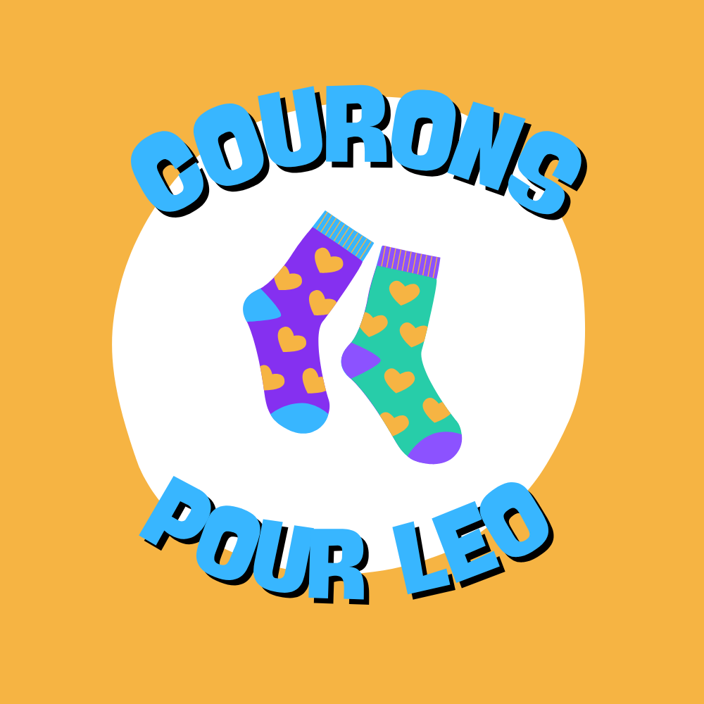 Trois, 2, 1 Go ! Courons pour Léo - Hoodie gris