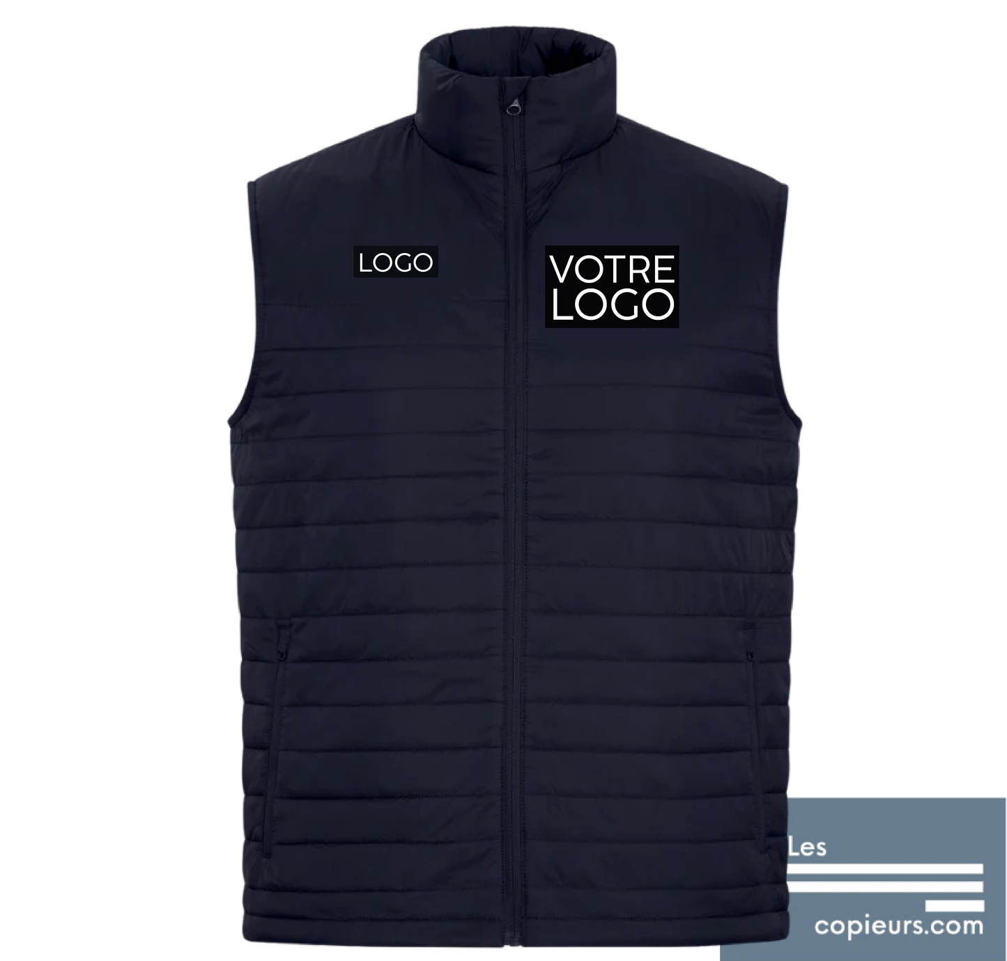 CH7691 - Modèle pour boutique en ligne - Veste marine sans manche