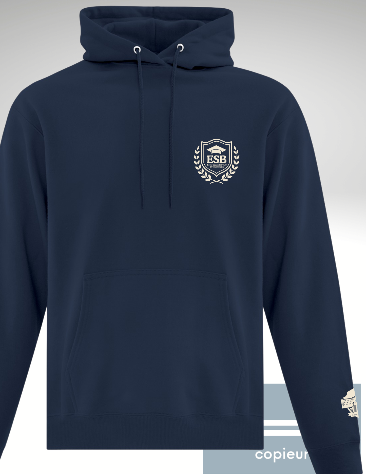 H2500M-ESBF - Chandails en molleton marine des Finissants de l'École secondaire de Bromptonville 2021-2026