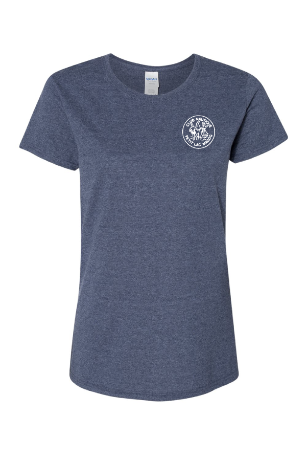 CN05-Club Nautique du Petit Lac Magog - T-shirts bleu "vintage"