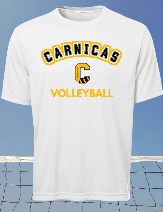 350CV- Carnicas - T-shirt en tissu technique blanc Carnicas Volleyball