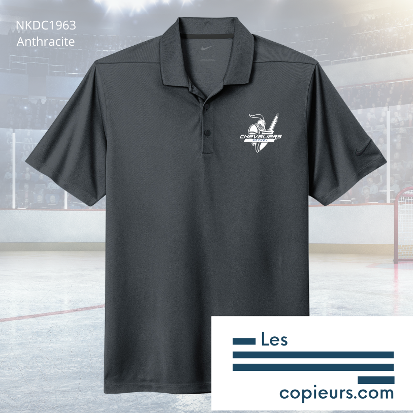ESB-CH - Polo gris anthracite Nike Dri-FIT (enseignants et parents seulement)