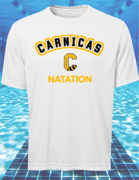 350CN- Carnicas - T-shirt en tissu technique blanc Carnicas Natation
