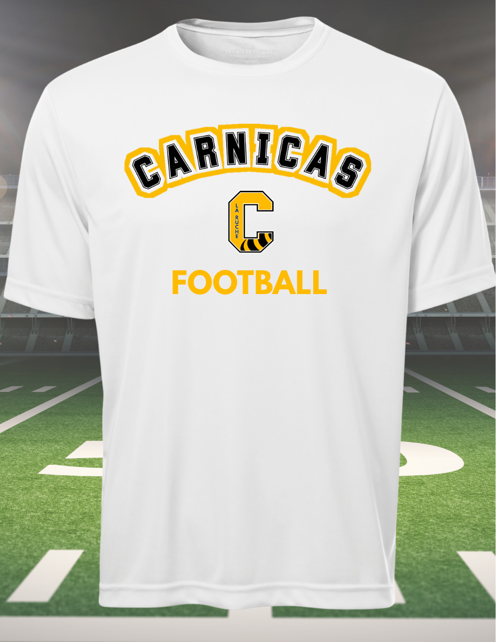 350CF- Carnicas - T-shirt en tissu technique blanc Carnicas Football