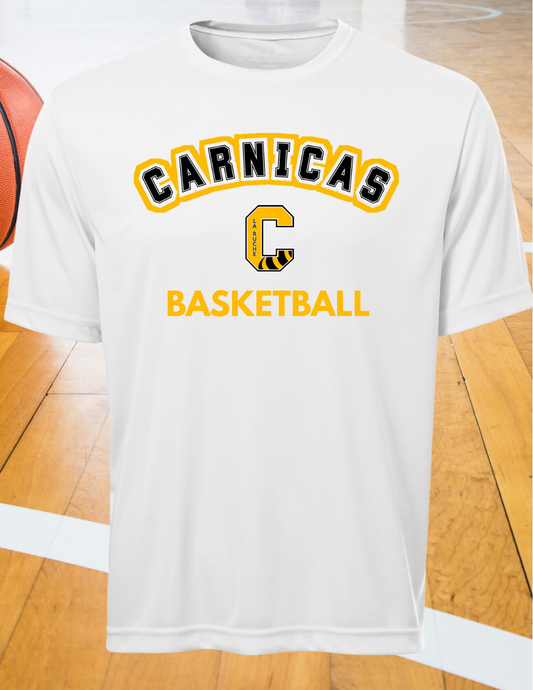 350CB- Carnicas - T-shirt en tissu technique blanc Carnicas Basketball