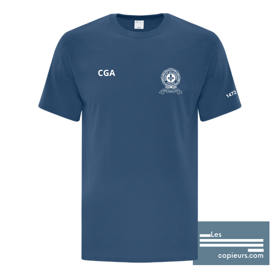 ATC1000BL - CGA -T-shirt bleu lagon à manches-courtes en coton