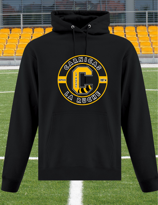 N2500Cr - Carnicas - Hoodie noir logo rond