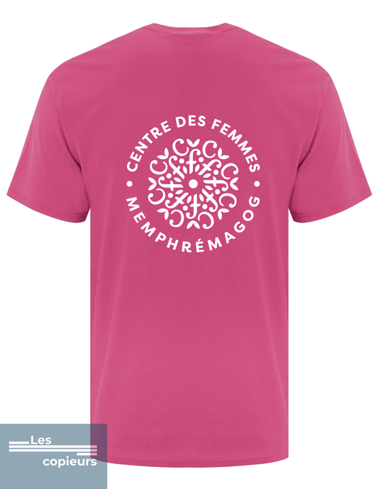 ATC1000 - T-shirt rose sangria – Centre des femmes Memphrémagog