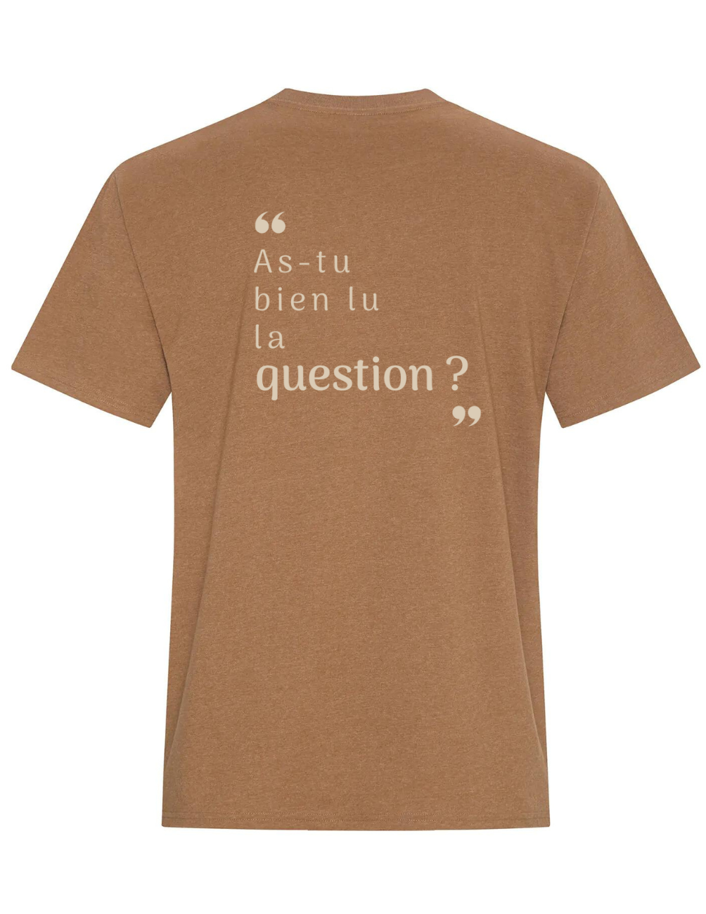 ZS3- T-shirt en coton- As-tu bien lu la question ?