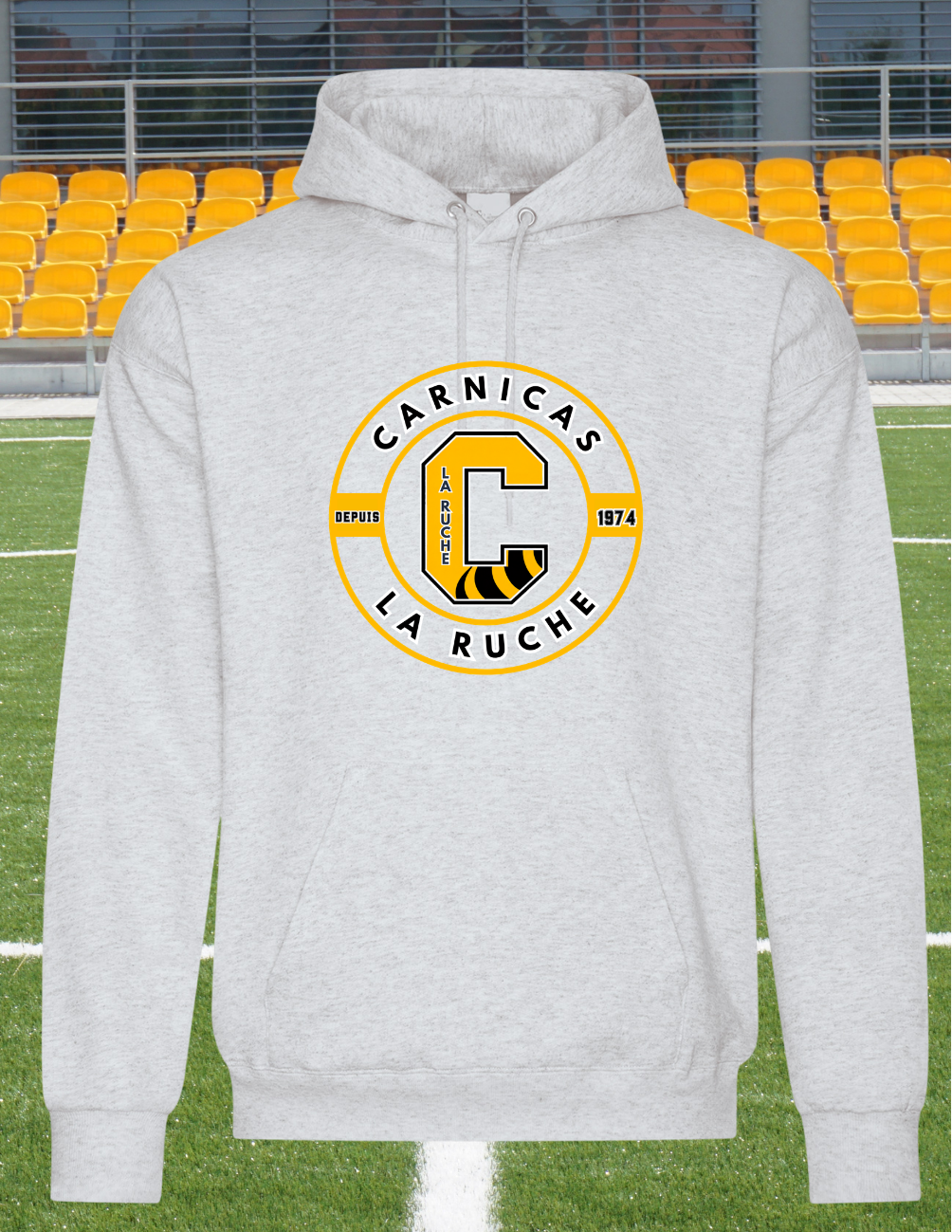 G2500Cr - Carnicas - Hoodie gris logo rond