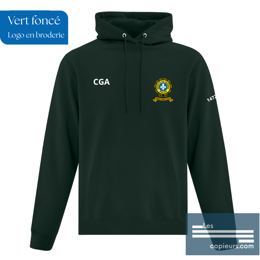 ATC2500 - CGA -Molleton en coton à capuchon disponible en quatre couleurs