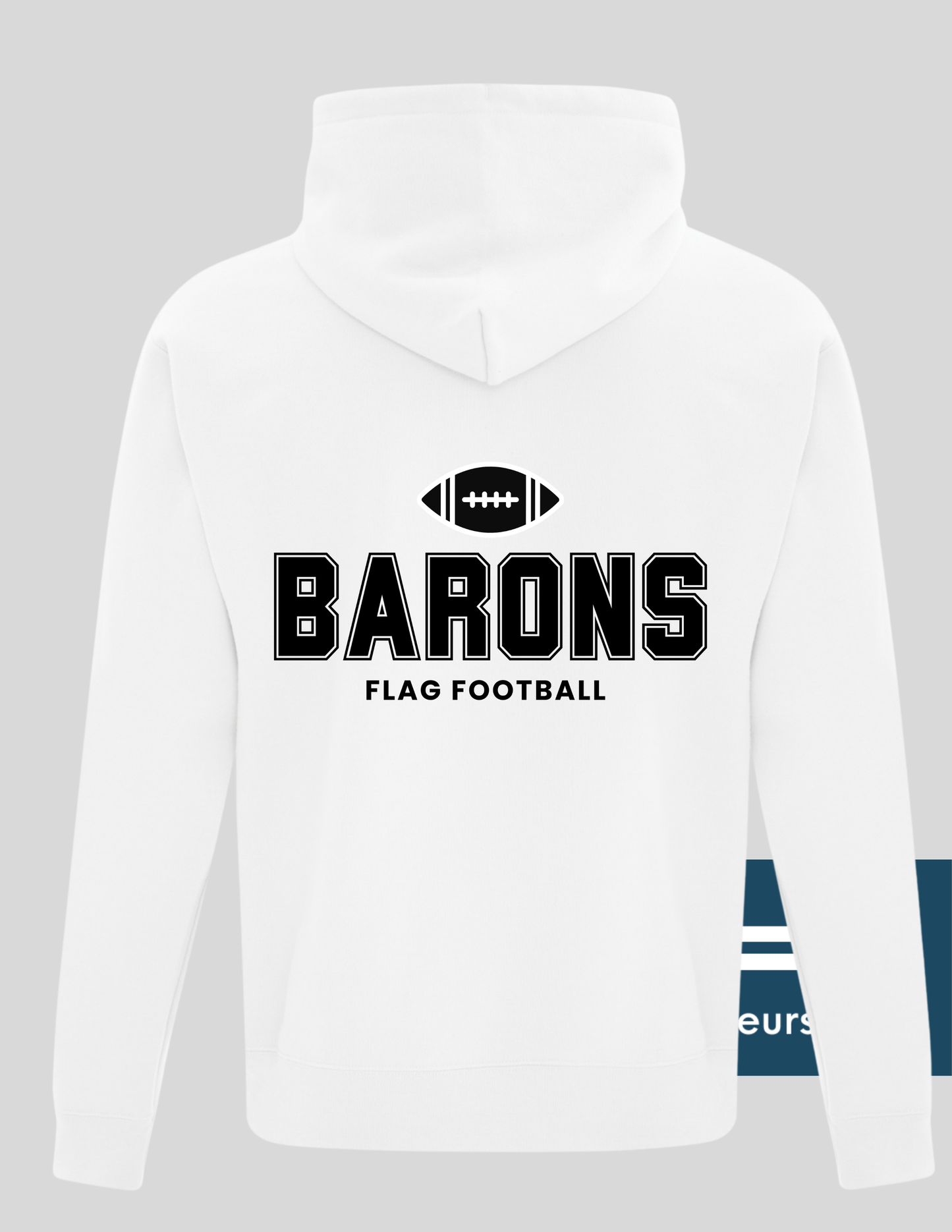 2500 - Barons Flagfoot  - Hoodie blanc