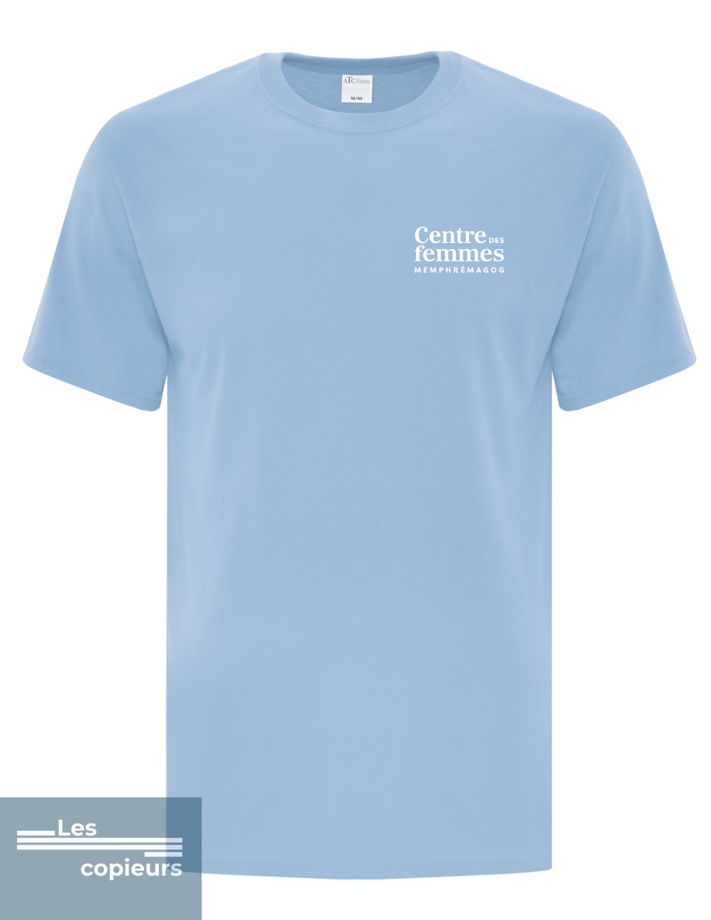 ATC1000 - T-shirt bleu pâle – Centre des femmes Memphrémagog