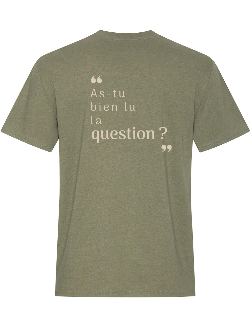 ZS3- T-shirt en coton- As-tu bien lu la question ?