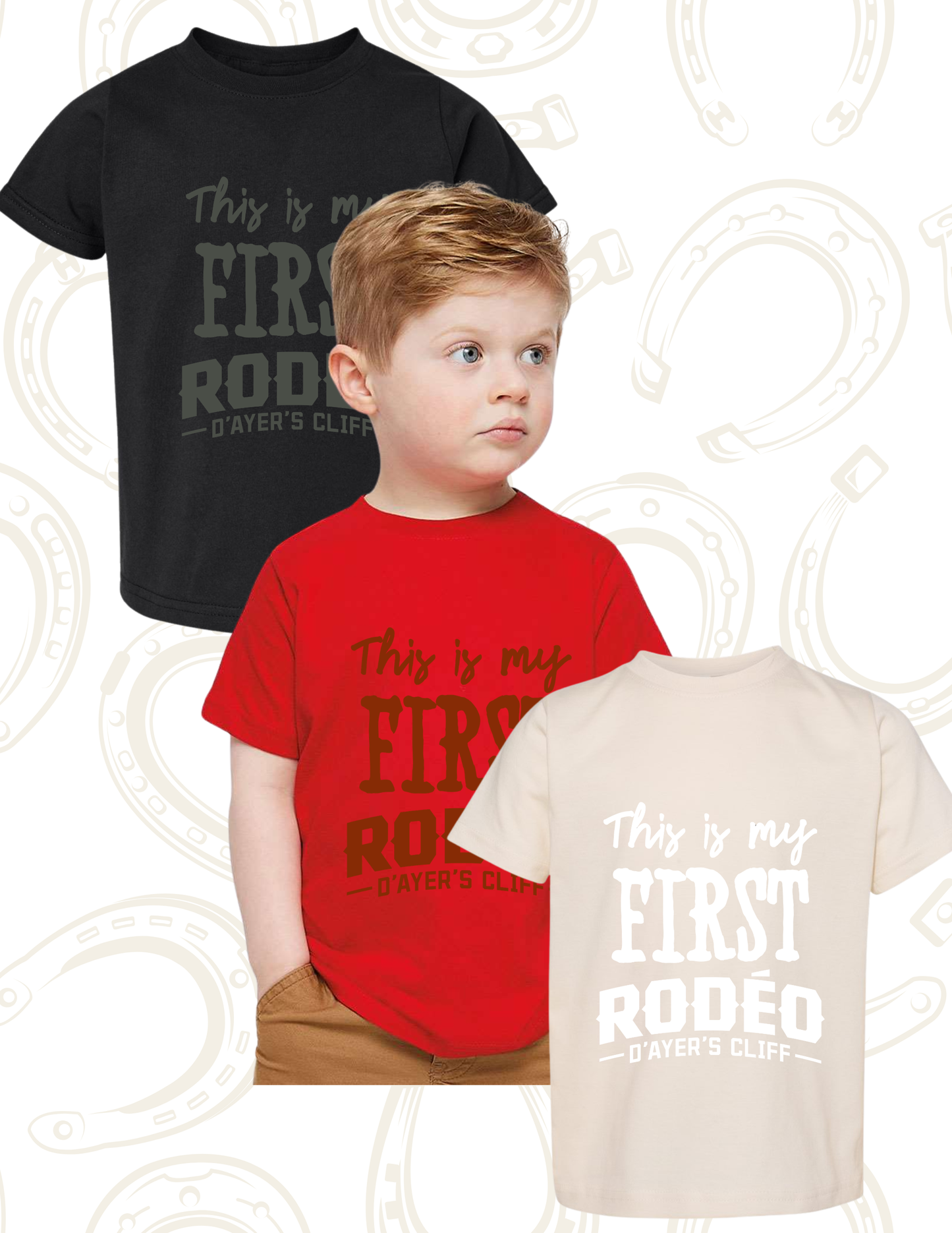 R3321-Rodéo - T-shirt "This is my first rodeo"