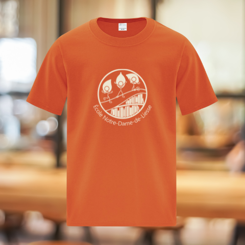 ATC1000-NDL- T-shirt orange école Notre-Dame-de-Liesse