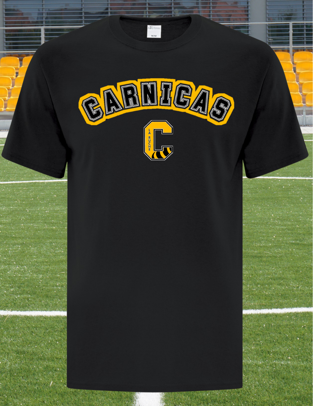 1000C- Carnicas - T-shirt en coton noir