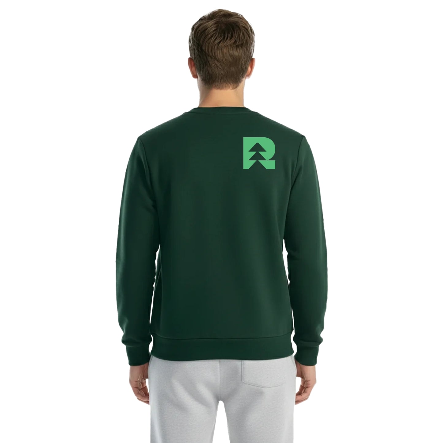 Jer01- Réso - Crewneck vert forêt en molleton