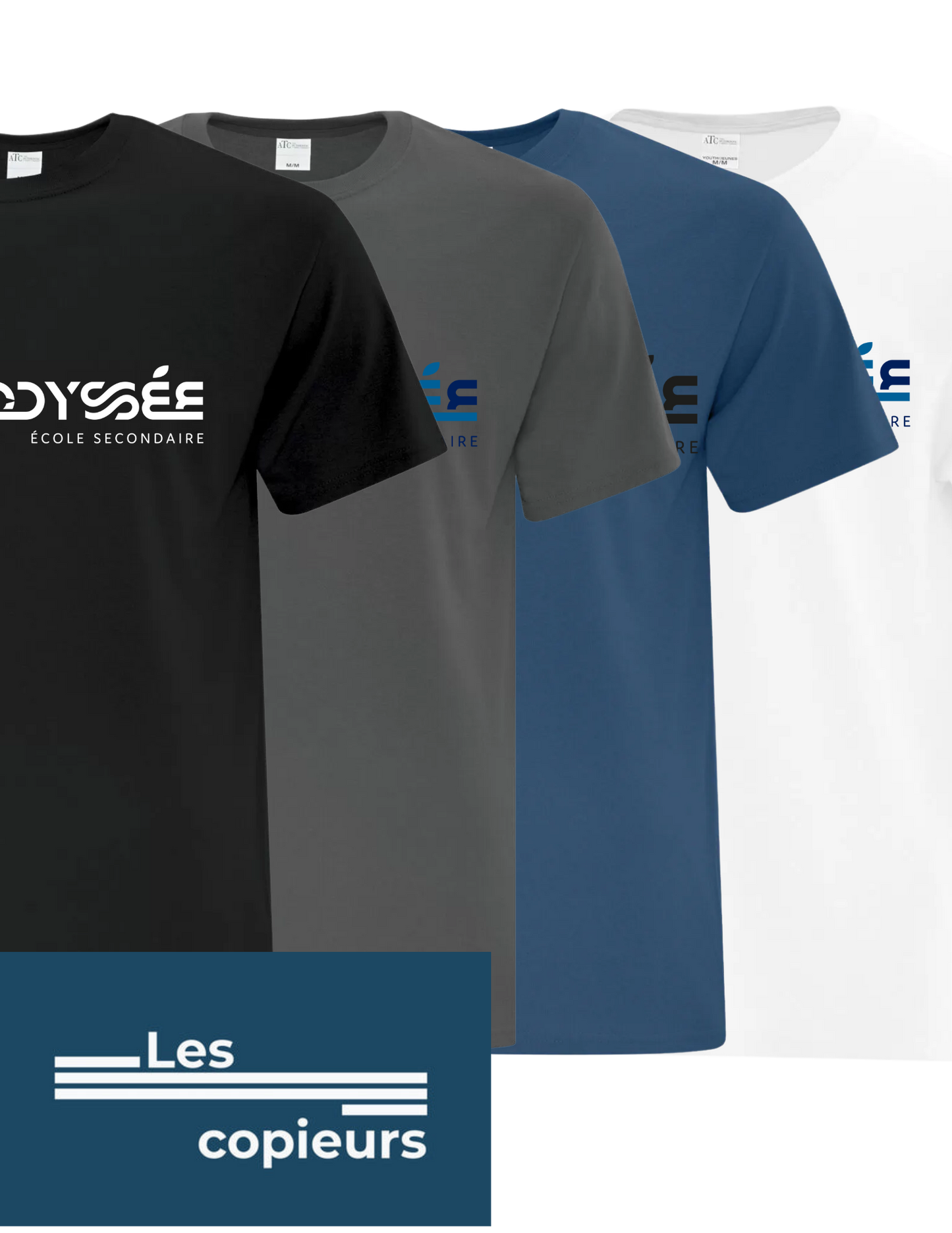 OV01_T-shirt en coton noir – École L’Odyssée de Valcourt