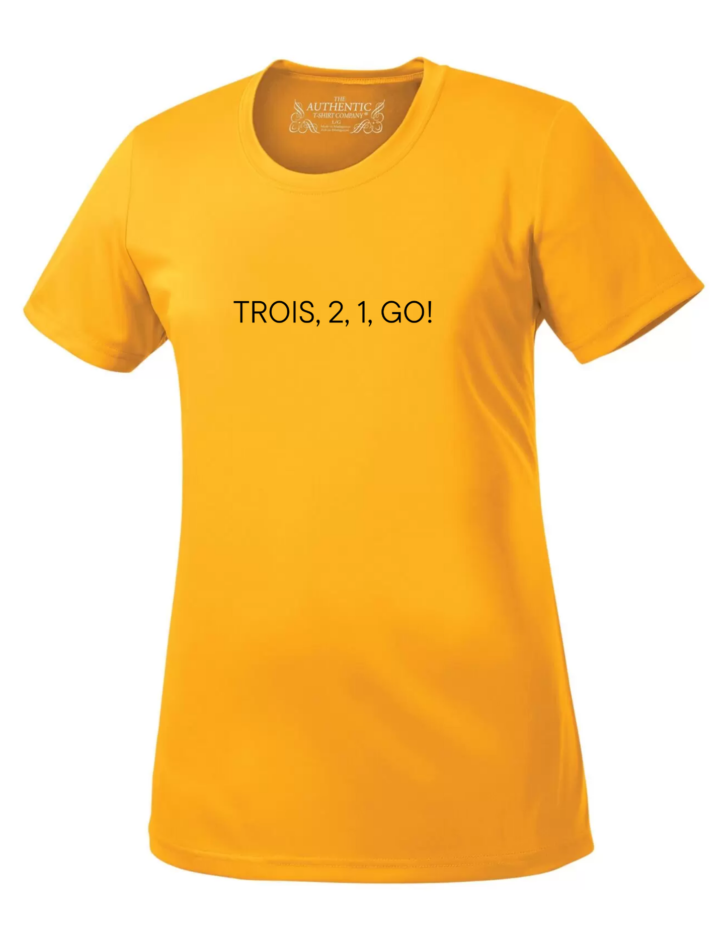 Trois, 2, 1 Go ! Courons pour Léo - T-shirt gold