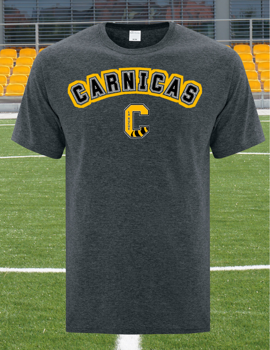 1000C- Carnicas - T-shirt en coton gris foncé chiné