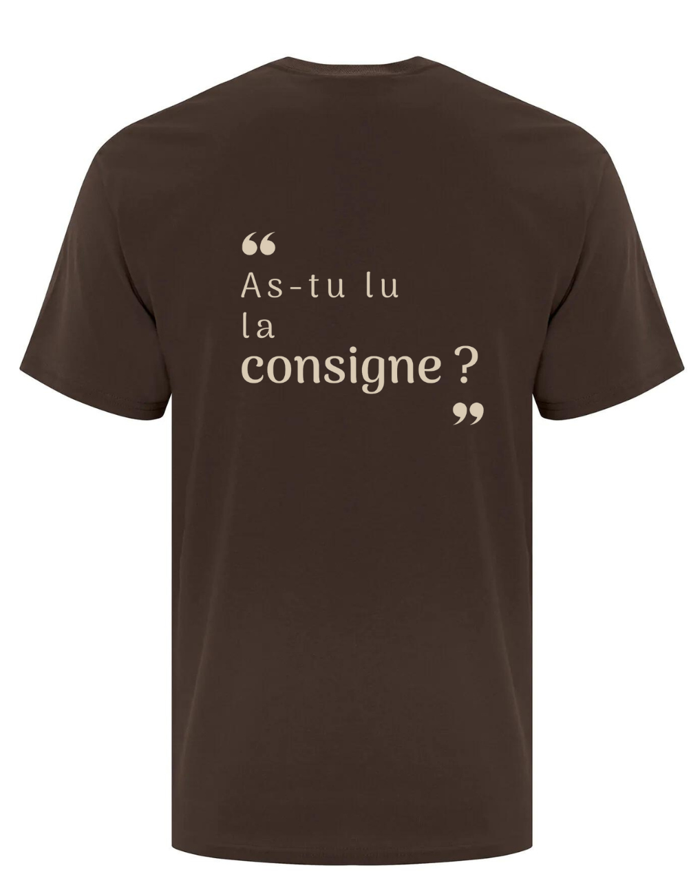 ZS1- T-shirt en coton- As-tu lu la consigne ?