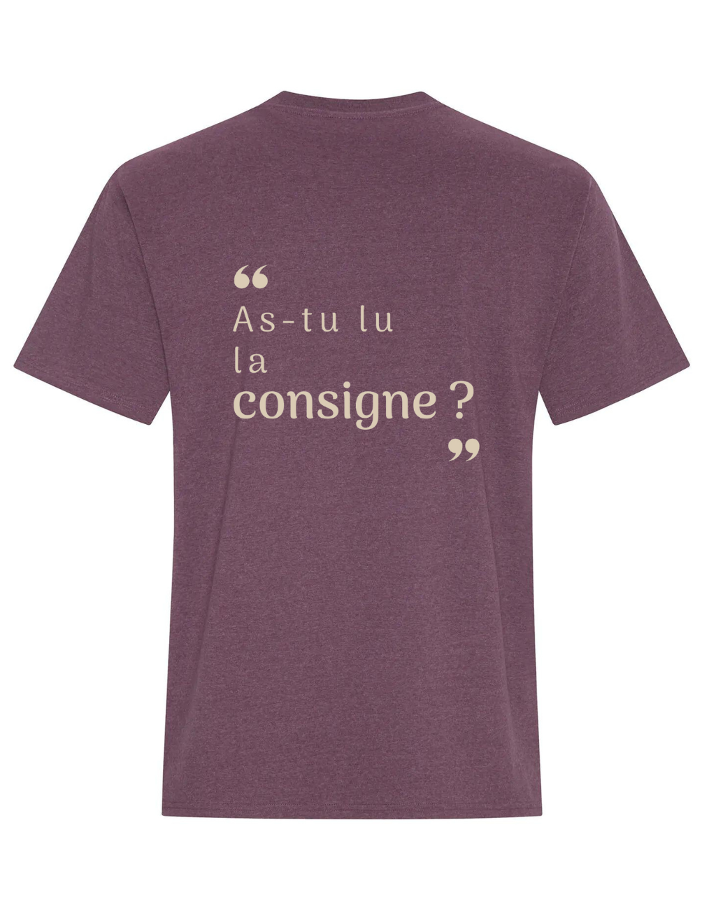 ZS1- T-shirt en coton- As-tu lu la consigne ?