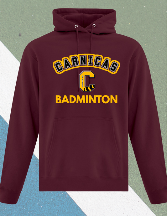 2500CBD - Carnicas Badminton- Hoodie Bourgogne Carnicas