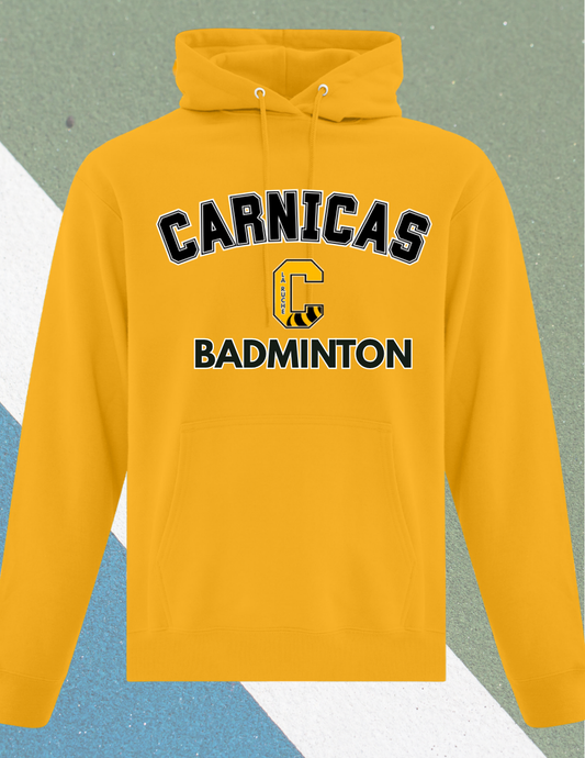 J2500CBad - Carnicas Badminton - Hoodie jaune