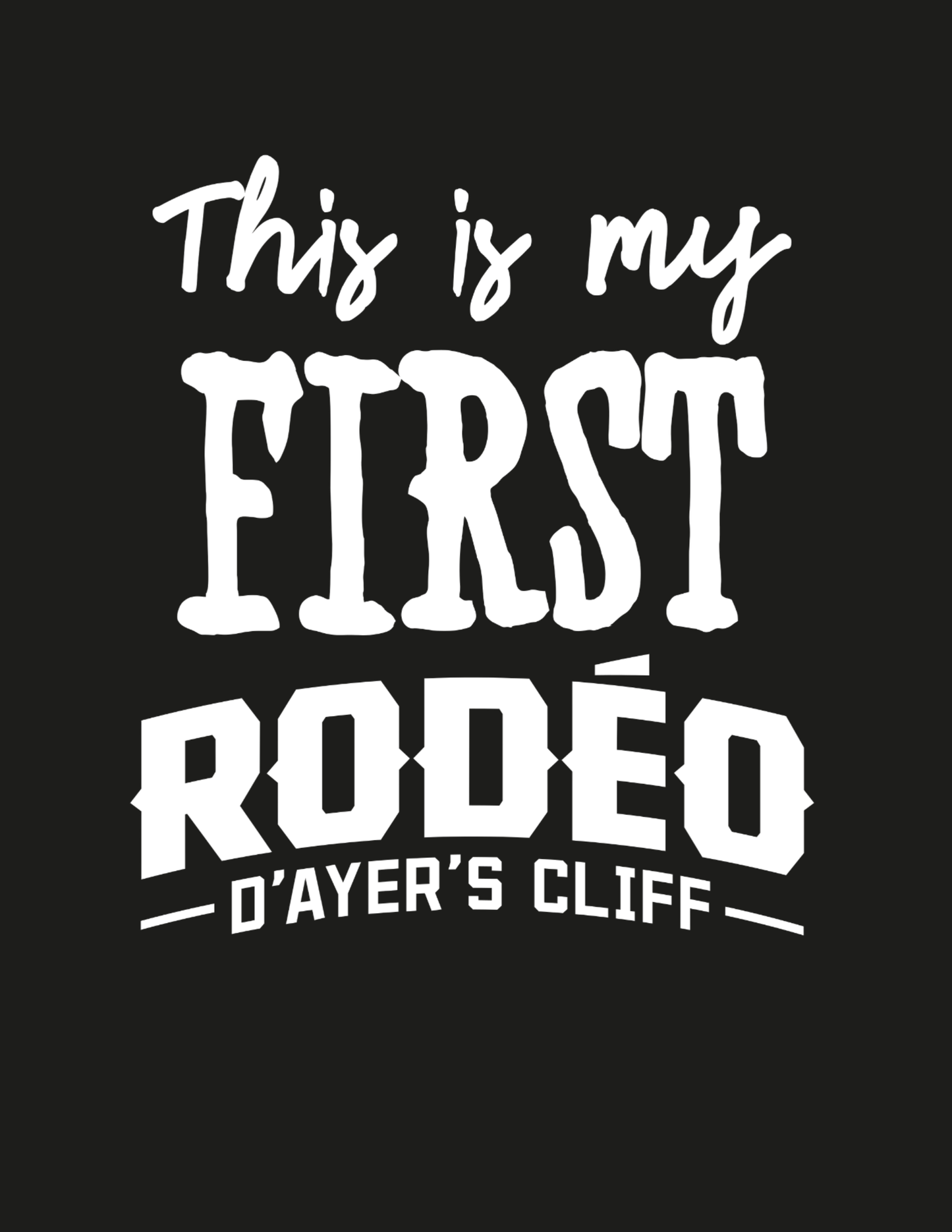 R4400-Rodéo - Cache-couche "This is my first rodeo"