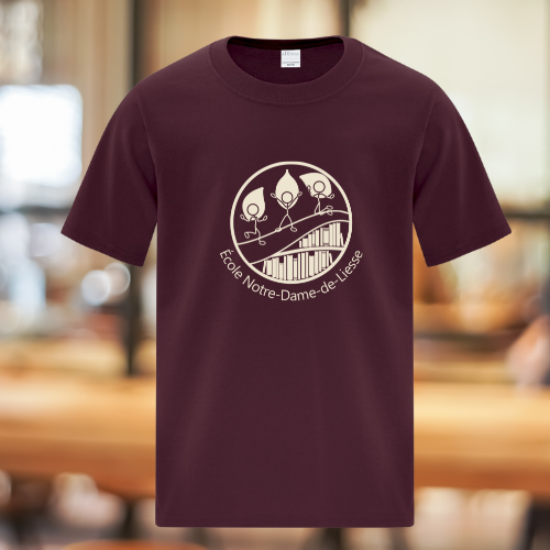 ATC1000-NDL- T-shirt marron de l'école Notre-Dame-de-Liesse