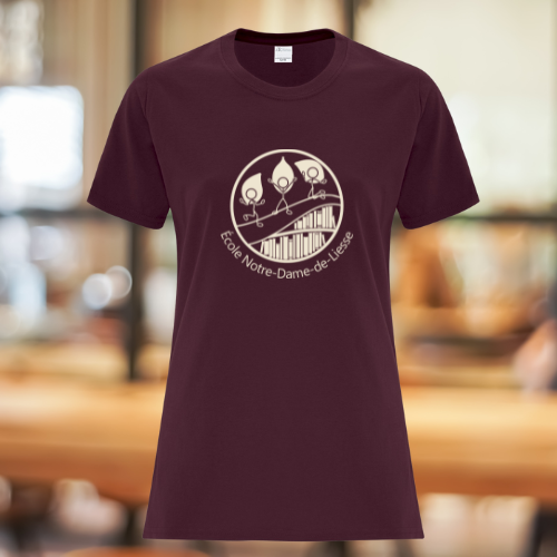ATC1000-NDL- T-shirt marron de l'école Notre-Dame-de-Liesse