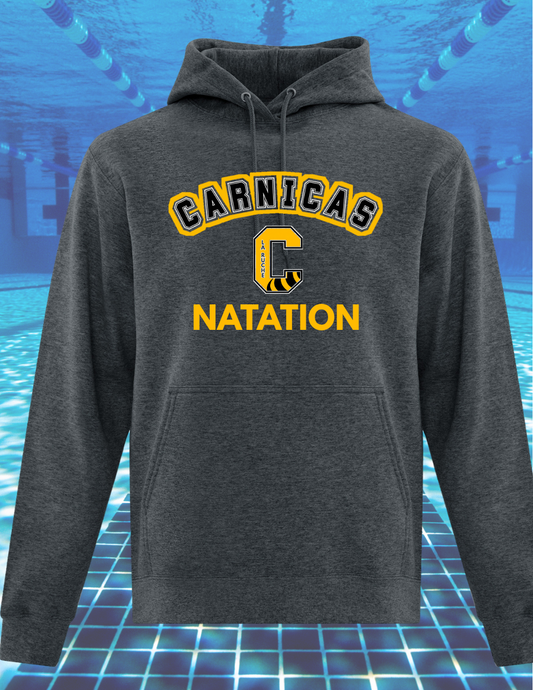 2500CN- Carnicas - Hoodie gris foncé chiné Carnicas Natation