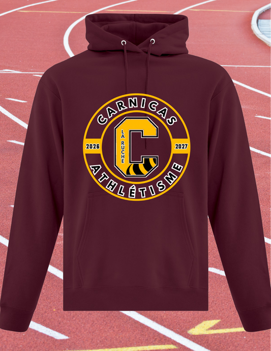 2500CAr - Carnicas Athlétisme - Hoodie Bourgogne Carnicas