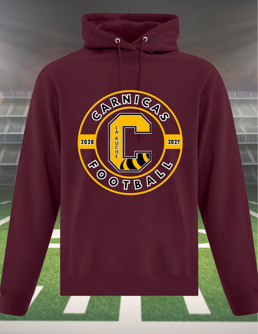 2500CFr - Carnicas Football - Hoodie Bourgogne Carnicas