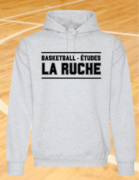 2500BR-Hoodie beige à capuchon- BASKET ÉTUDES