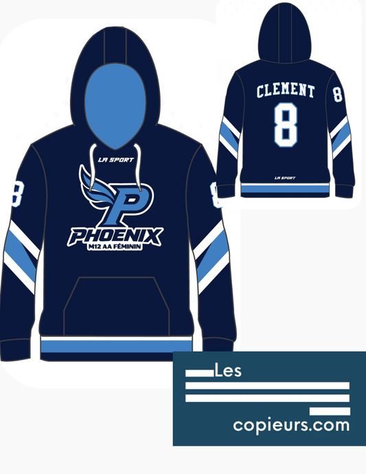 OUT-02HF - Hoodie sublimé - Hockey Féminin M12 AA